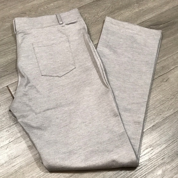 Willit NWT Light Gray Stretch Knit Yoga Dress Pants size Large Petite - Picture 1 of 12
